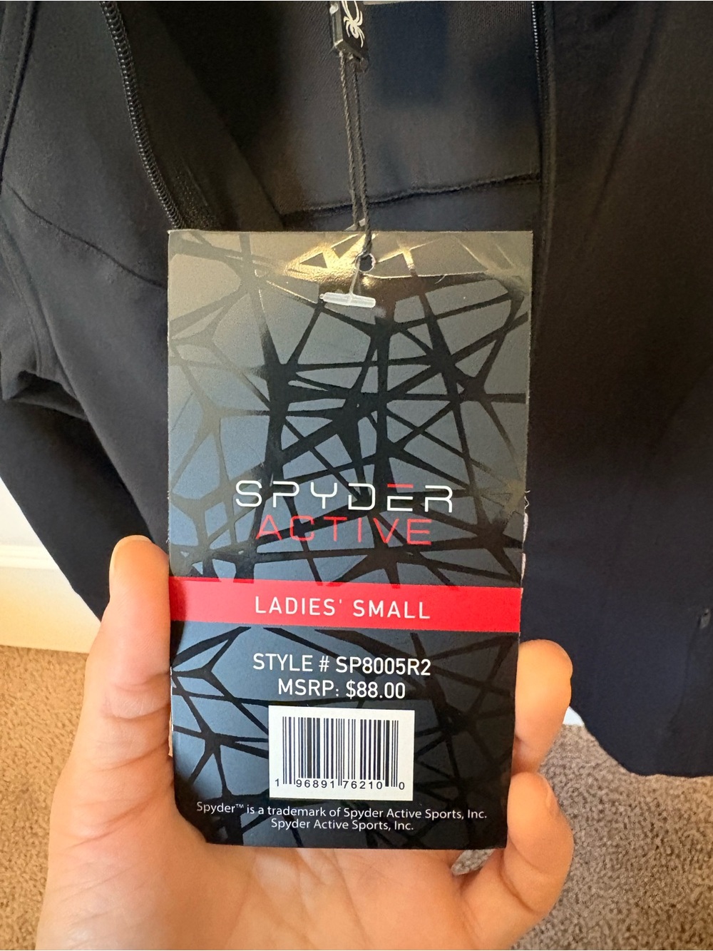 NWT Spyder Active Women’s Full Zip Performance Jacket Small Black - Picture 7 of 11